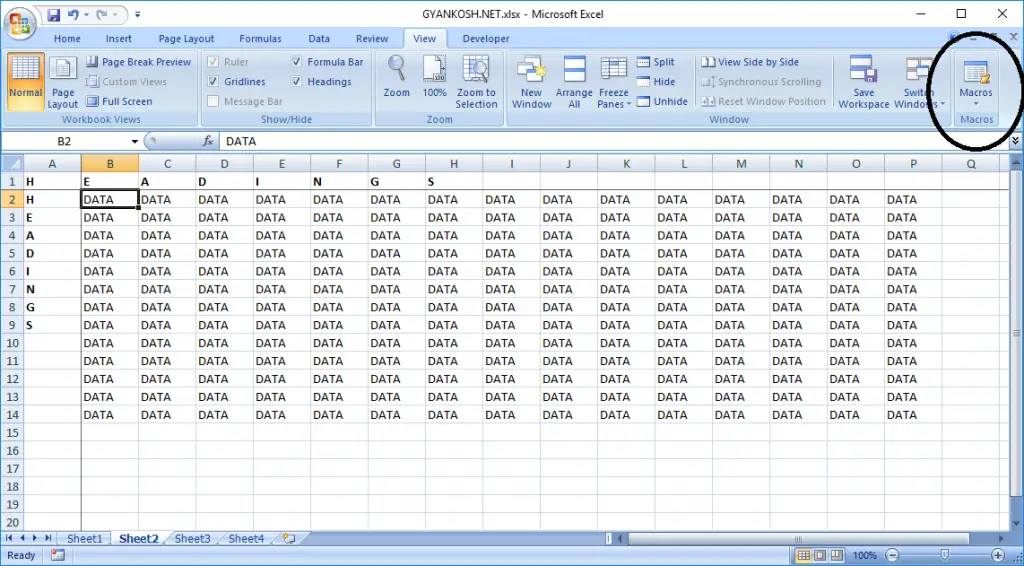 excel macro location