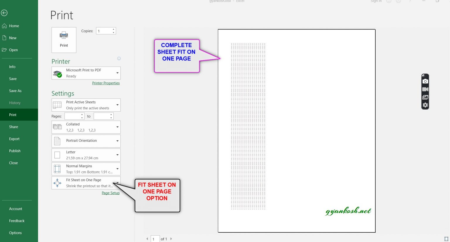 how-to-print-a-sheet-on-one-page-in-excel-gyankosh-learning-made-easy