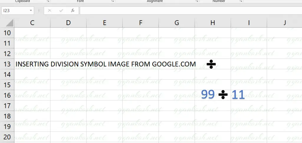 Seven Ways To Insert Divisiondivide Symbol In Excel With Examples 7672