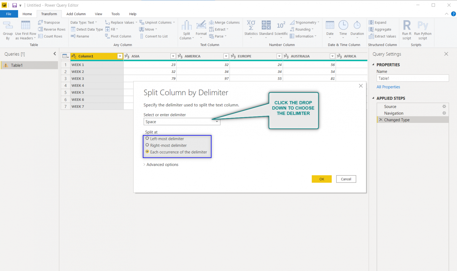 How to SPLIT COLUMNS in Power Query - with Examples