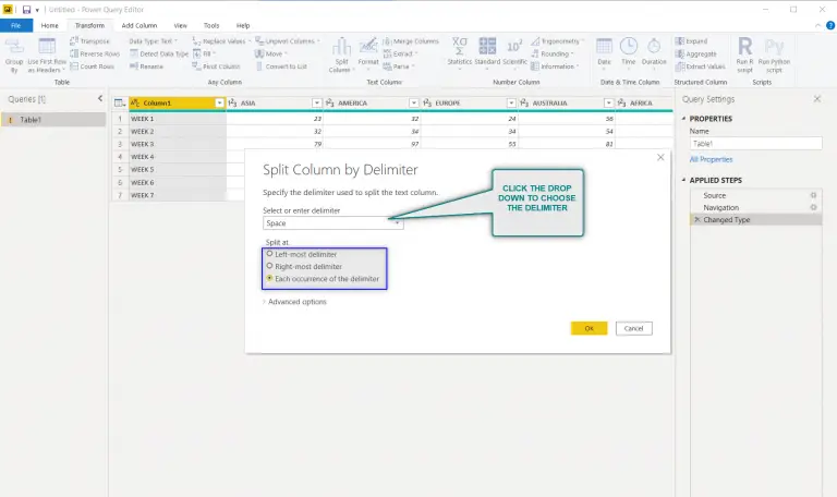 How to SPLIT COLUMNS in Power Query - with Examples