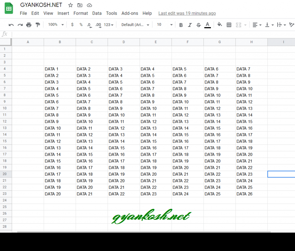 How to add a HEADER and FOOTER in Google Sheets ? with Examples