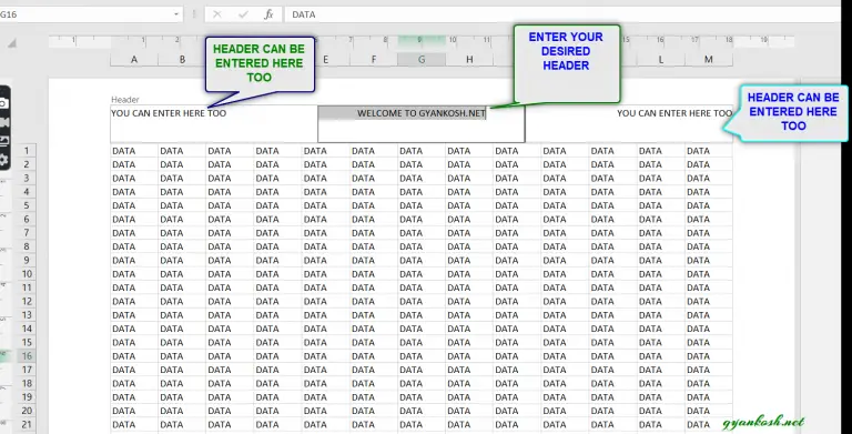 how-to-print-header-on-all-the-pages-in-excel-gyankosh-learning