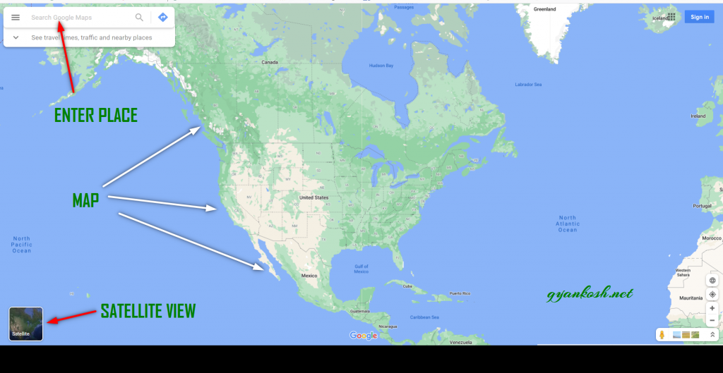 google maps distances between places
