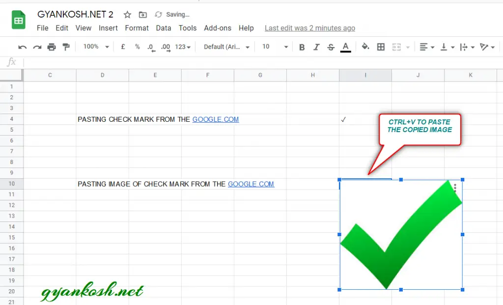 How To Put Check Mark On Google Docs