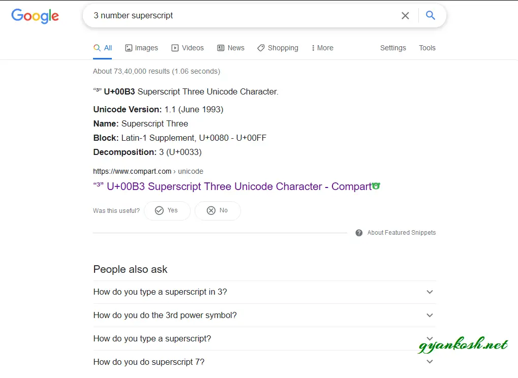 google doc number superscribe