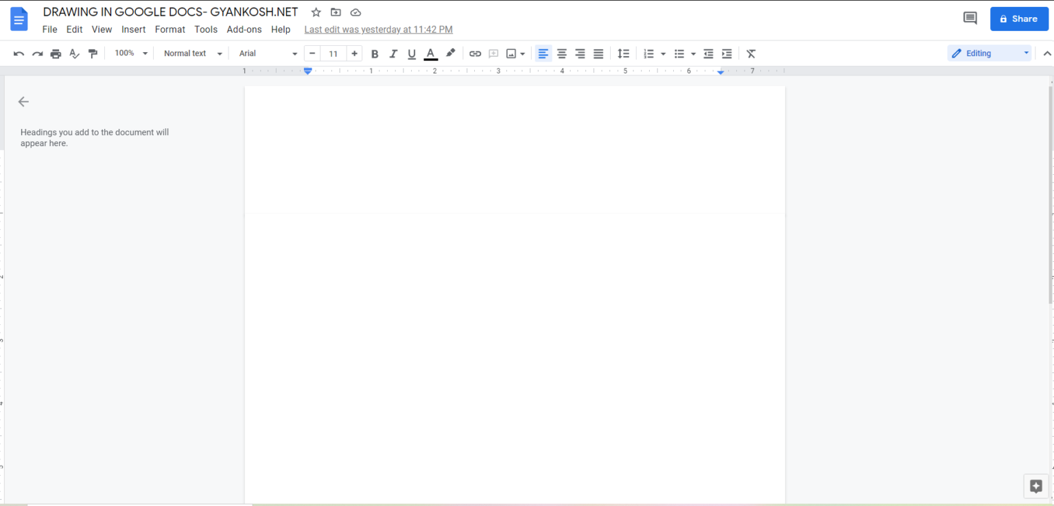 How to draw graphics in Google Docs?- with Examples