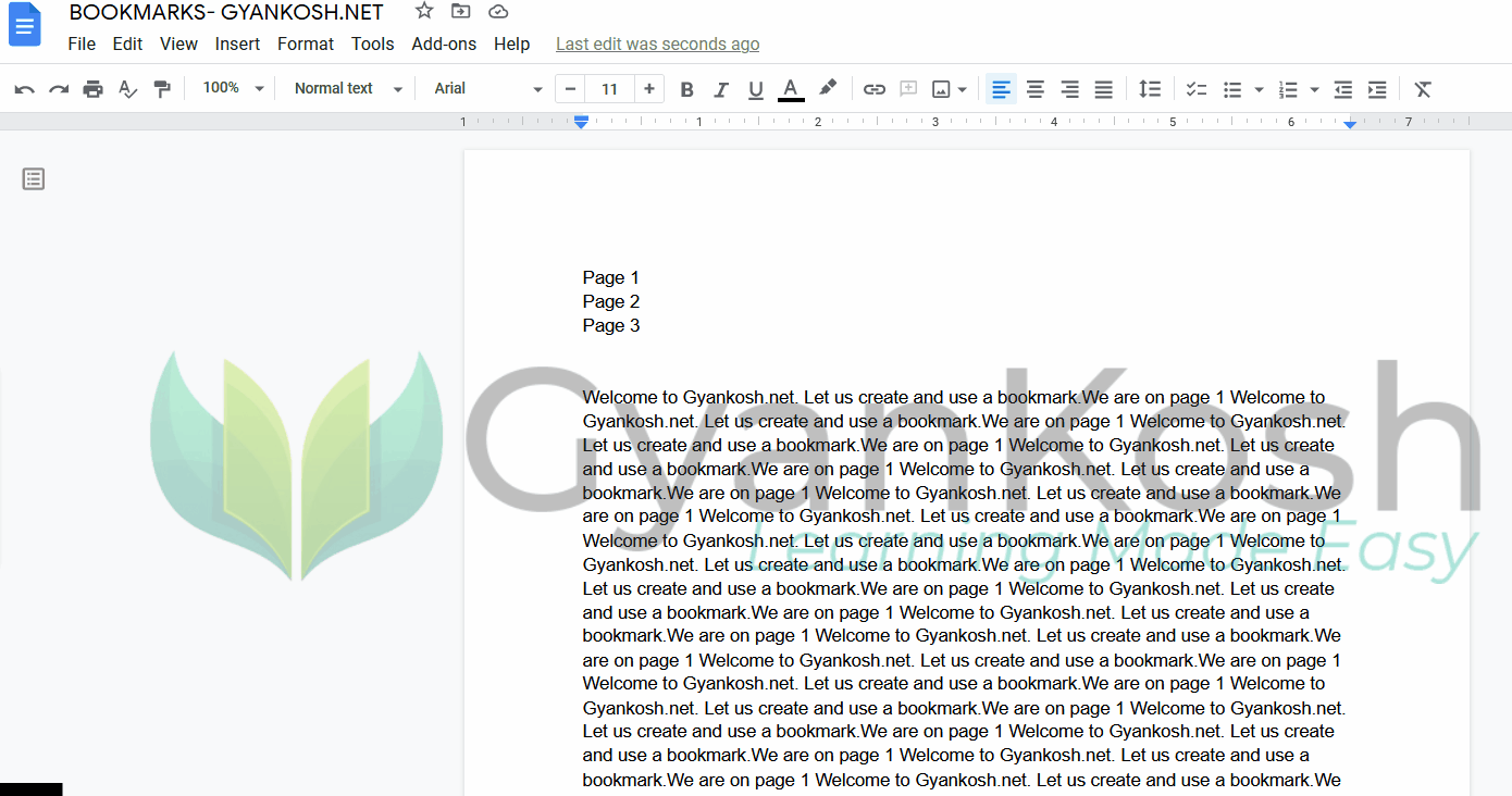 How to create and edit bookmarks in Google Docs with Examples