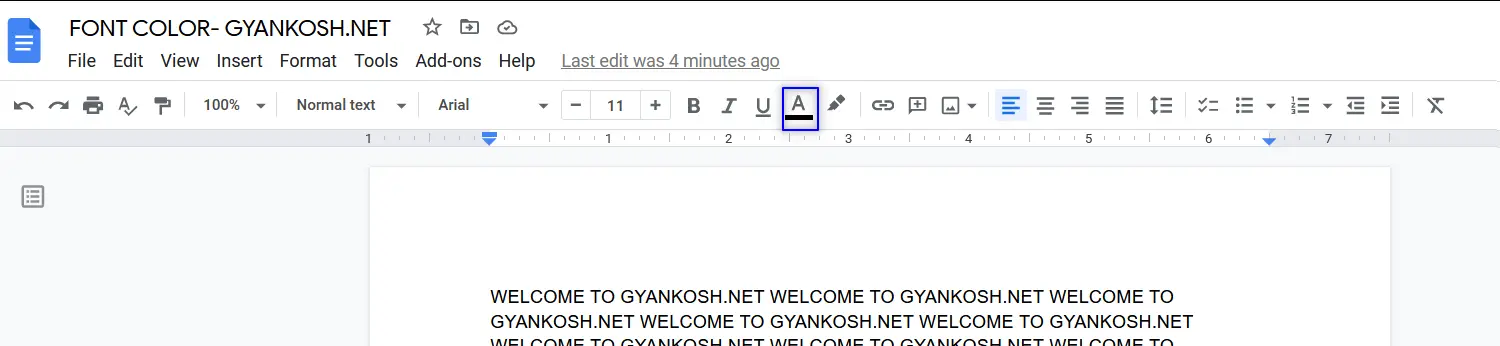  How To Change TEXT COLOR In Google Docs 