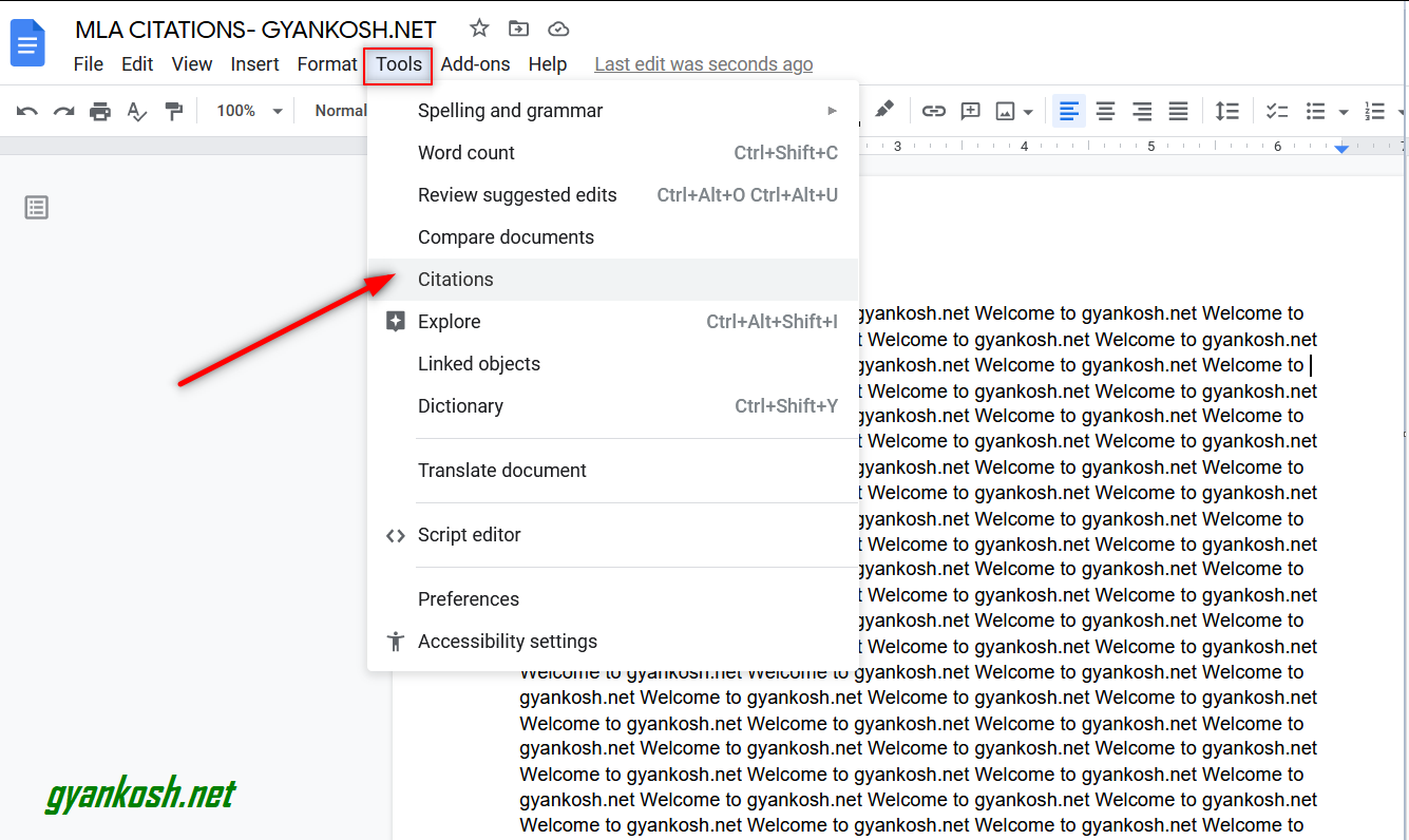 How To Use Mla Citation In Google Docs