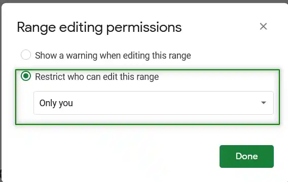 range editing permission