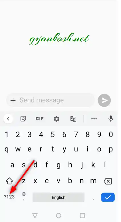 CLICK MORE SYMBOLS TO SEARCH FOR CENT SYMBOL ON ANDROID