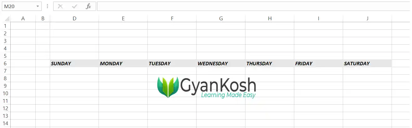 How To Highlight Current Day In Excel