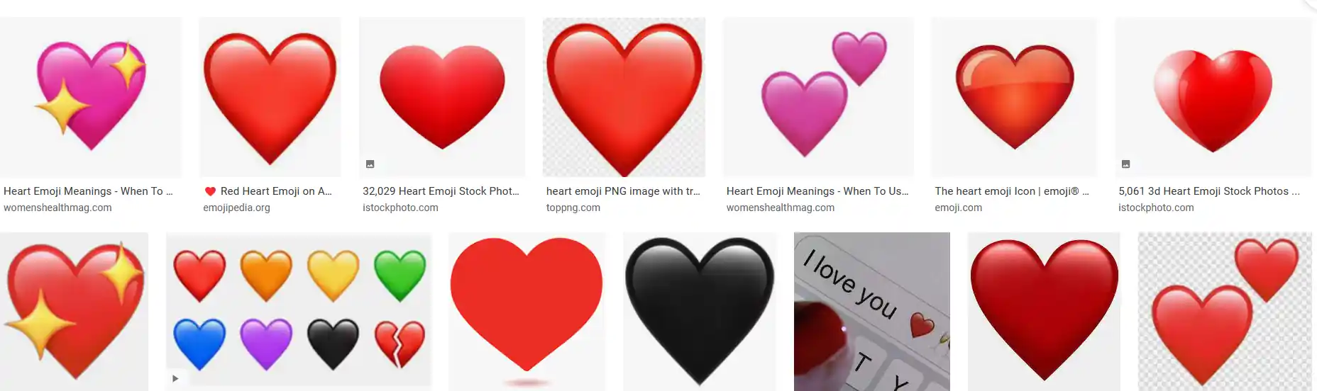 heart emoji from google